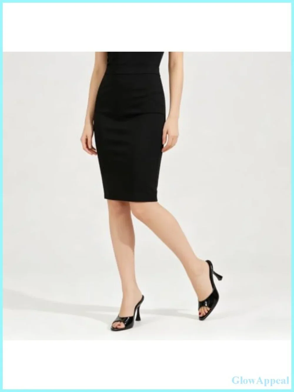 Patent Kitten Heel Mules Pointed Toe Women Dress Shoes